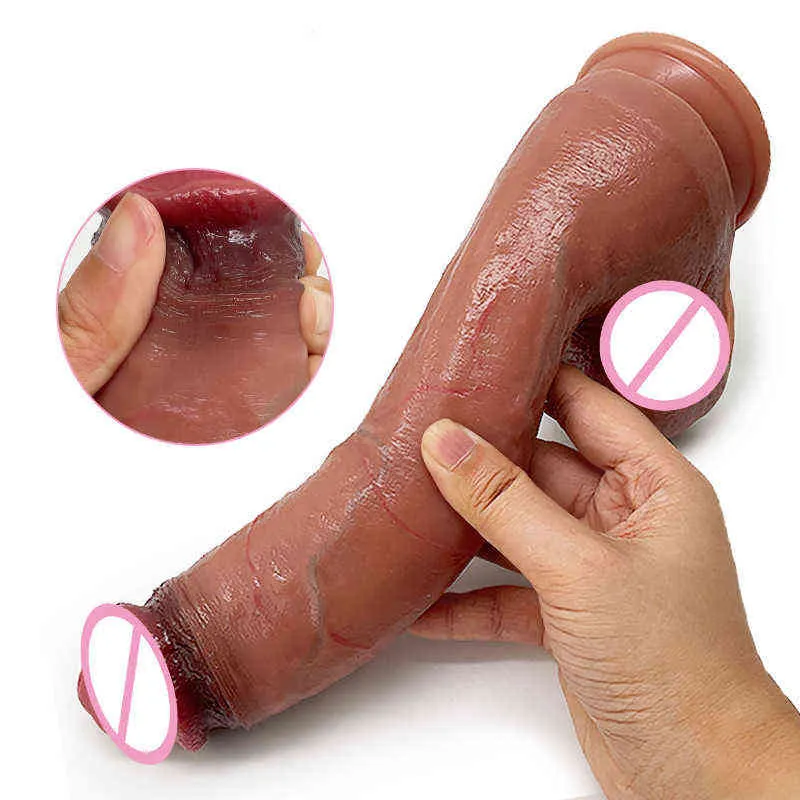 Nxy Dildo Realistico Dildo con ventosa Enormi giocattoli sessuali donna Uomo Pene finto Butt plug anale Negozio erotico 0105