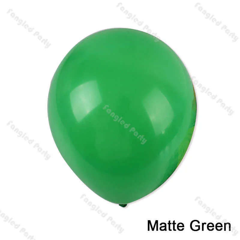 139 Matte Red Green Balon Garland Macaron Mint Yellow Baby Baby Shower Balons Arch Birthday Party Płeć Dekoracje X01932