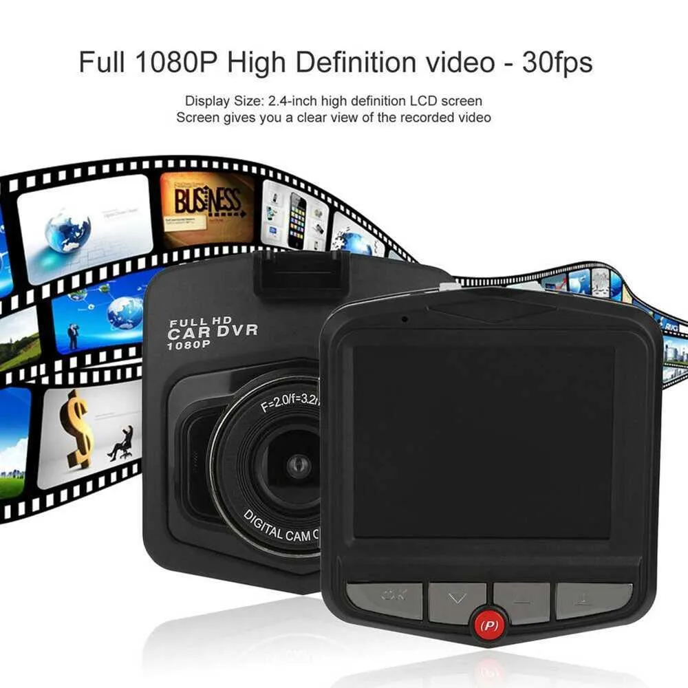 170Degree Wideangle Dashcam HD 24Quot光学画像安定化カーDVRビデオレコーダーカードライビングGSENSOR DASH CAM CAMCORD5459676