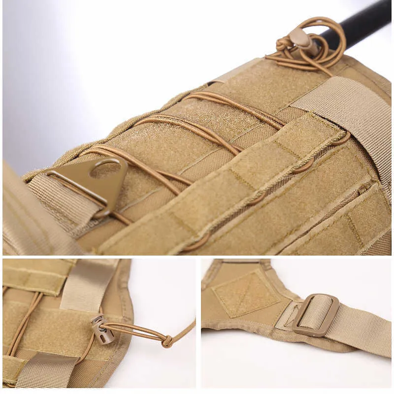 Tactical Dog Harness Military K9 Service Clothes Vest Big s Accessories for Medium s 211022