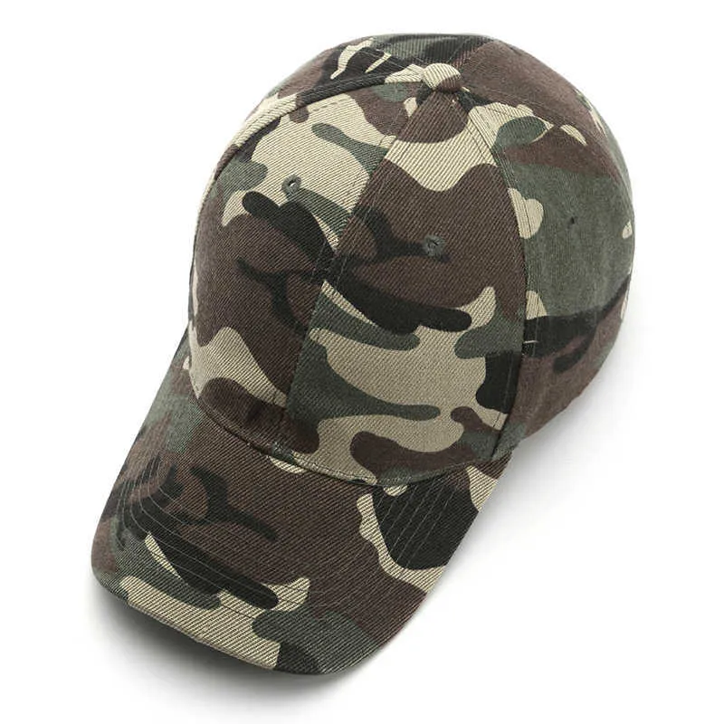Cyfrowe mężczyzn baseball czapki armia taktyczna kamuflaż czapka na zewnątrz Hapback Hat For Women Bone Tat Hat Q0703262Q