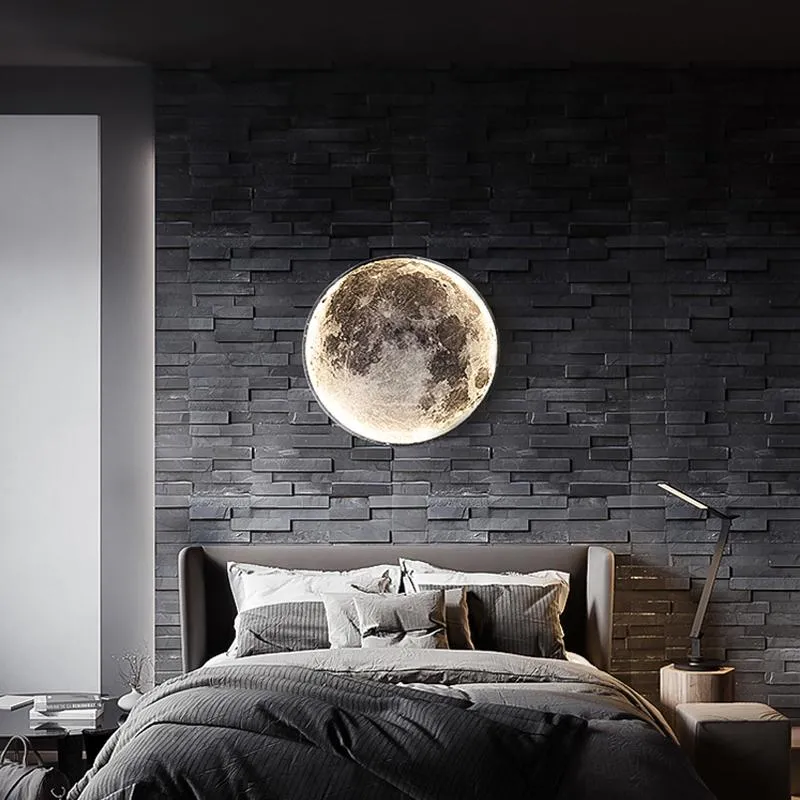 Applique murale moderne LED lune éclairage intérieur pour chambre salon salle maison décoration luminaire lumières décorer lustres lampes 242R