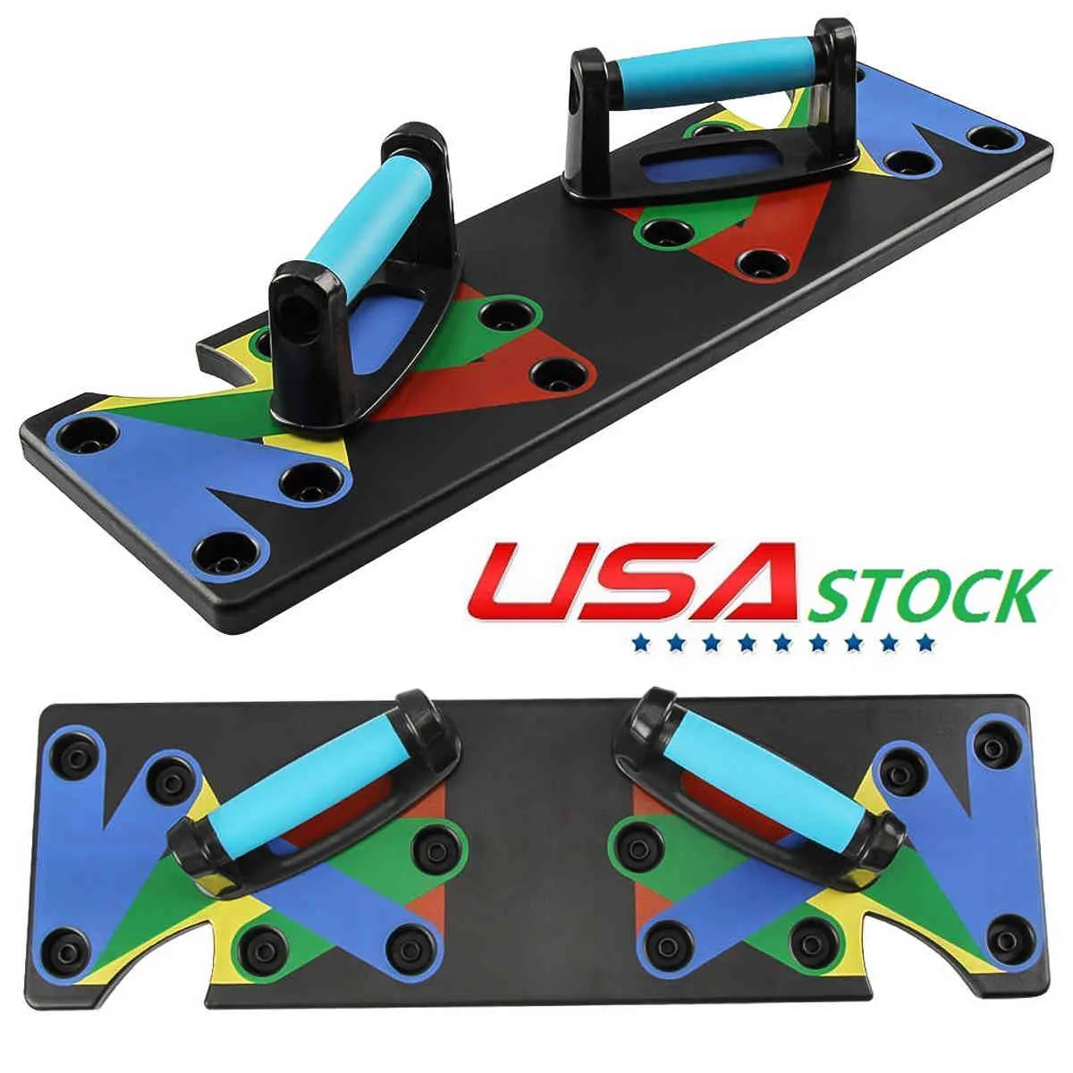 Fast Delivery 9 in 1 Body Building Push Up Rack Board System Fitness Workout Gym Push Up Stand Muscle Training Exercise Tool X0524