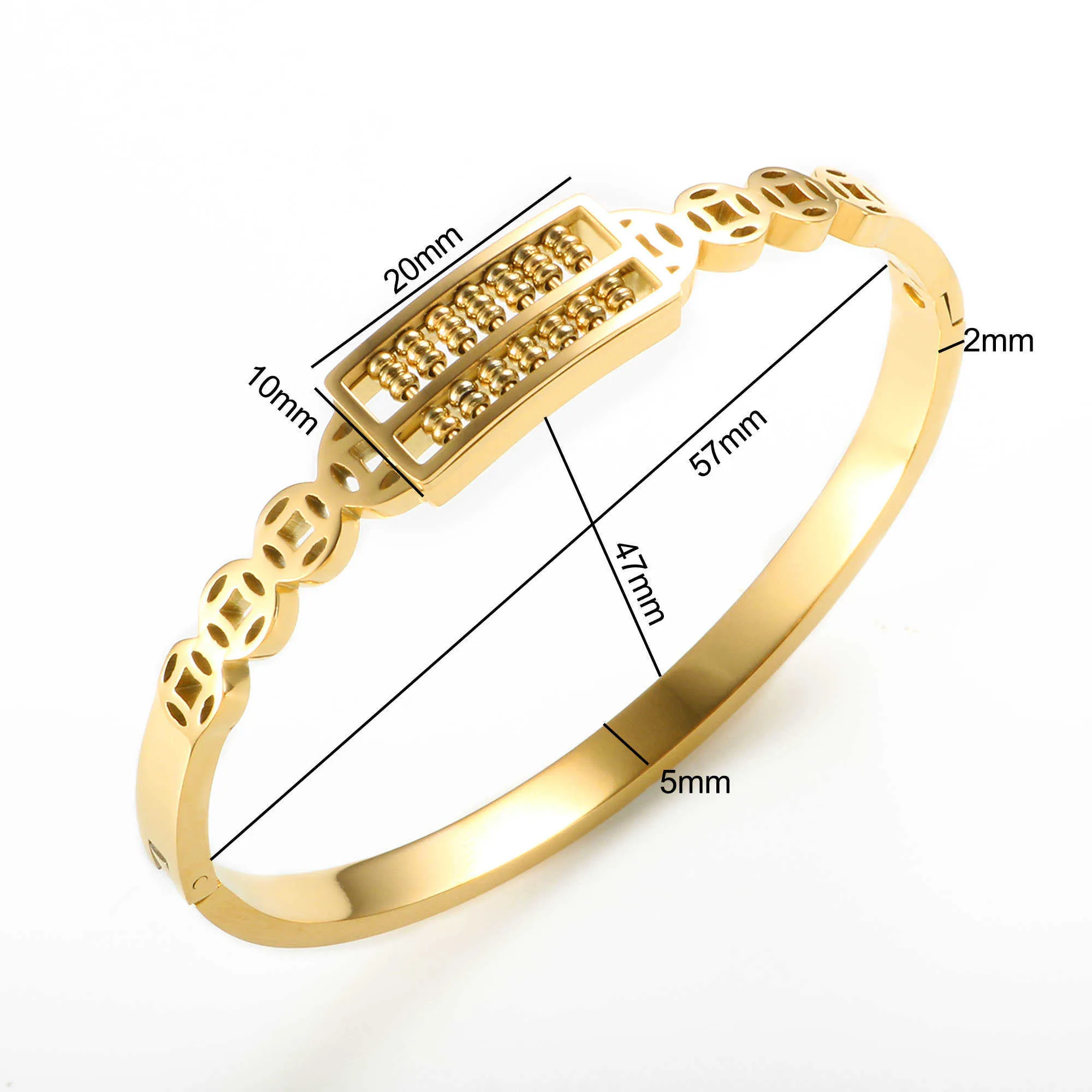 Cubic Zircon Setting Bangle in Europe and America Jewelry Designer Gold Bangle Cuff Name Personnaliser la conception en gros Q0719