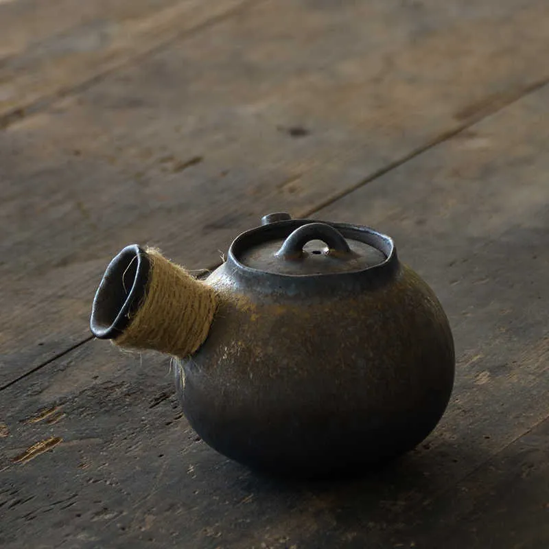 Luwu Japanese Ceramic Kyusu Teapots chinois Kung Fu Tea Pot Drinkware 200ml 2106218021131
