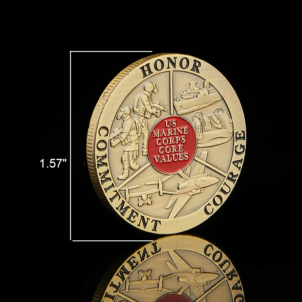 Arts and Crafts USA Army Pierwszy salute przysięganie biura American Independence Day Wartość Wyzwanie Coin8292374