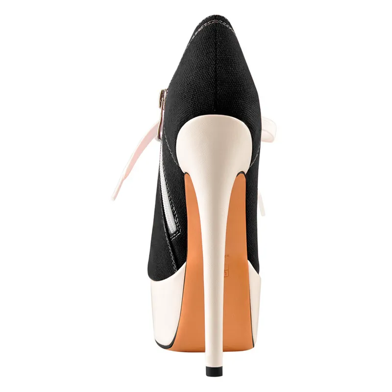 2020 femmes Sexy talon haut plate-forme bottine à lacets Stiletto k bottes grande taille US5US15