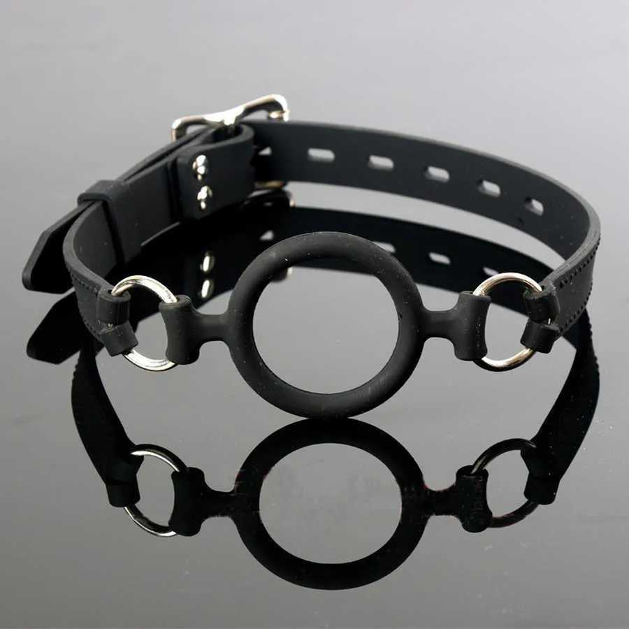 Open Mouth O Ring Gag Fetish Sexual Bondage Restraints slave BDSM Adult Games Sex Toys For Couples Erotic Accessories P0816