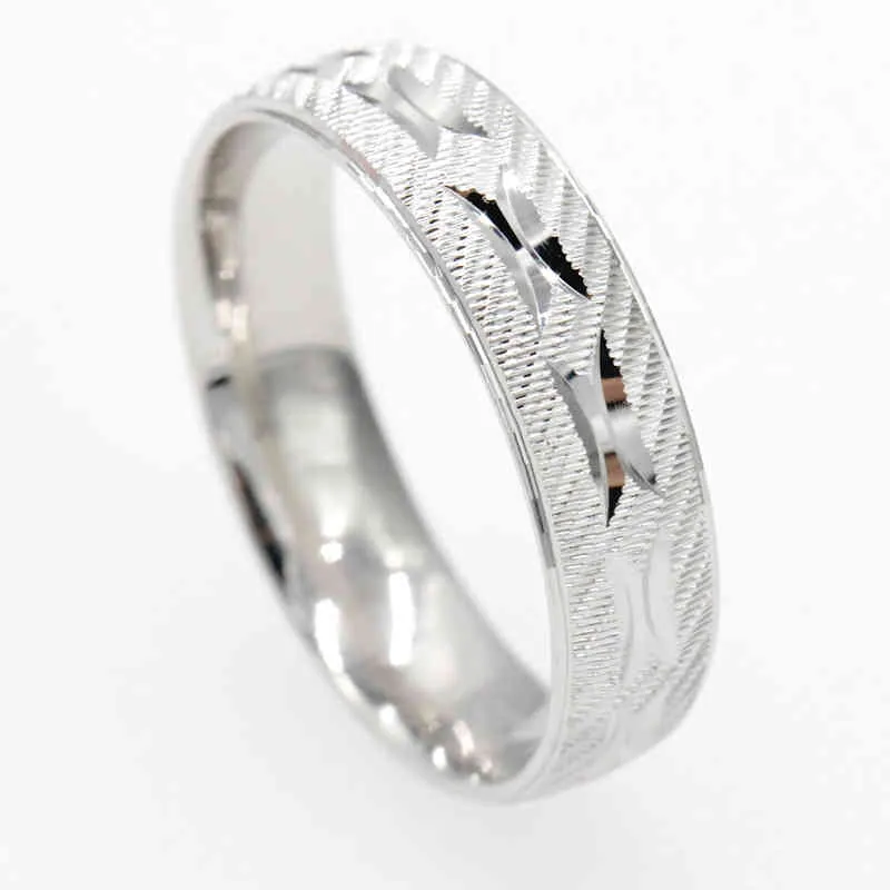 Bague de Couple en argent Sterling 925, anneau d'amoureux géométrique Surface rugueuse, bijoux de mariage élégants pour hommes et femmes, cadeau