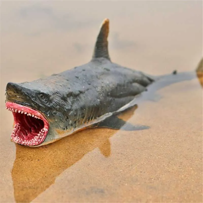 Fünf verschiedene simulierte marine modelle riesige shark großhandel ocean tier pädagogisches lernspielzeug für kind geschenk