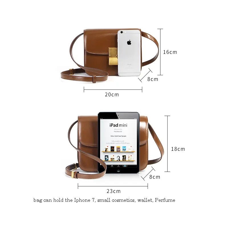 Shoulder Bag Women Genuine Leather Luxury Brand Fashion Designer Handbag Female Leather Flap Box Messenger Bag