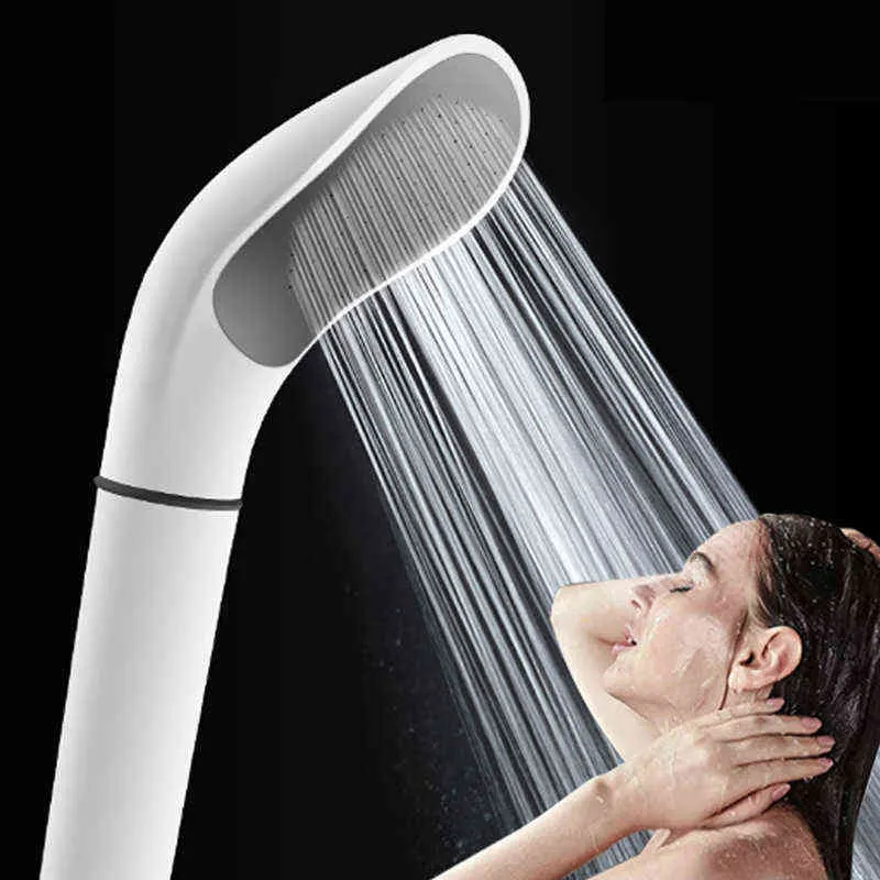 Hochdruck Badezimmer Duschkopf Home Badezimmer Fitnessstudio Duschraum Booster Regendusche Wassersparfilter Sprühdüse H1209