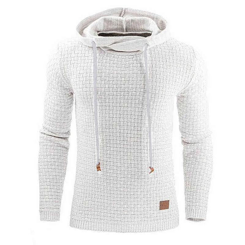 Hoody Men Autumn Winter Warm Knitted 's Casual Hooded Pullover Cotton Sweatercoat Pull Homme Plus Size 5XL 210813