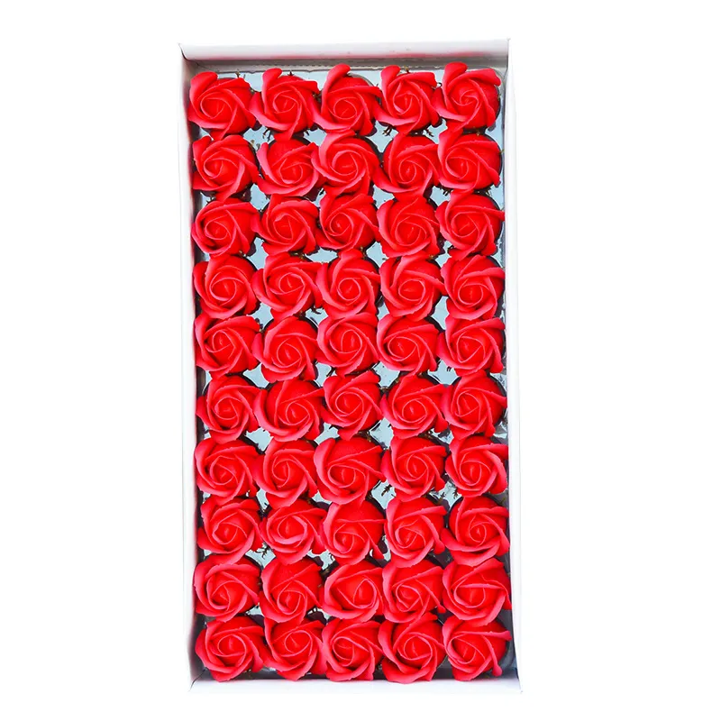 Dia 4cm Cheap Soap Rose flower Heads beauty Wedding Valentine's Day Gift Wedding Bouquet DIY Home Decoration Hand Flower Art