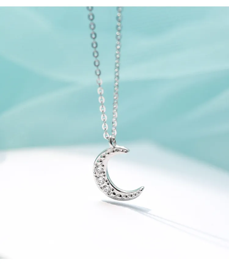 SIPENGJEL Fashion Double Layer Chain Necklace Star And Moon Summer Chore Neckalce for Women Minimalist Jewelry 2021