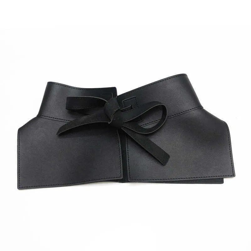 Kobiety Peplum Pas Kobieta Spódnica skórzane pasy talii moda pali czarny łuk szeroka wiązka sukienki projektant pasa g10263565786