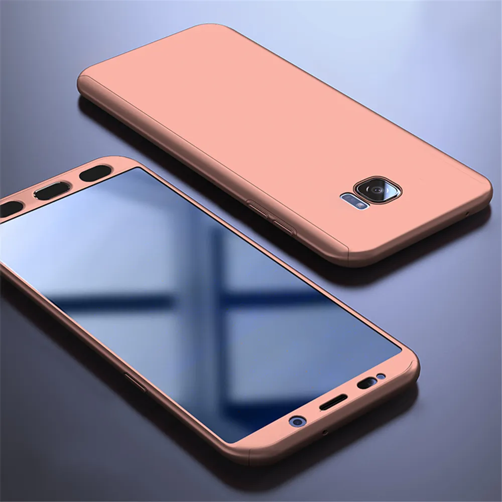 360 custodie a protezione completa Samsung Galaxy Note 9 S6 S7 Edge S8 S9 S10 Plus A6 A7 A8 2018 A51 A71 A70 A50 A40 S20 S Cover in vetro
