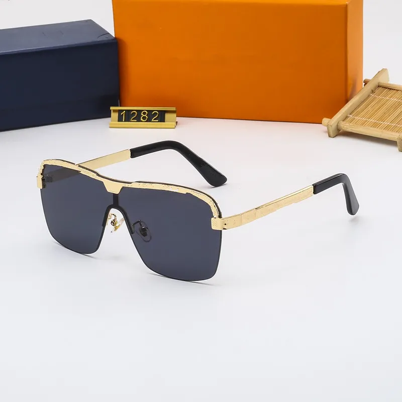 Nuovi occhiali da sole Designer Classic Trend Fashion 1282 Sun occhiali da sole Anti-Ghiare UV400 Eccompagnamento casual uomini e donne266c
