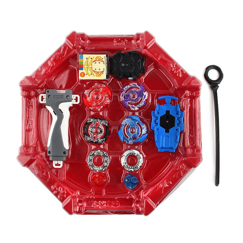 Box Box Beyblade انفجار للبيع Metal 4D BB807D مع قاذفة و Arena Spinning Top Set Kids Game Toys