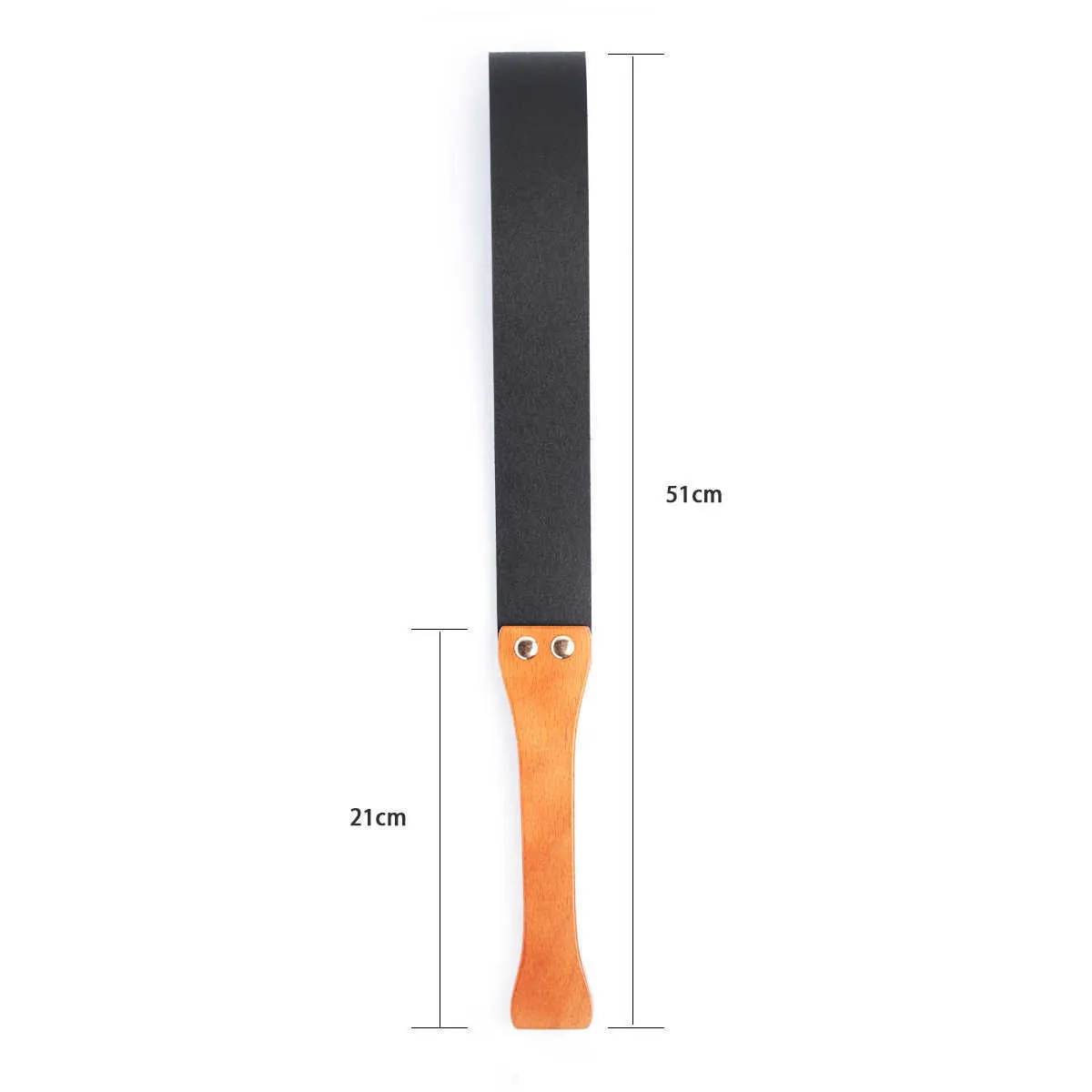 Thierry Wooden Handle PU Leather Paddle Restraint Fetish Products Adult Games Whip Spanking Novelty Sex Toys for couples P0816