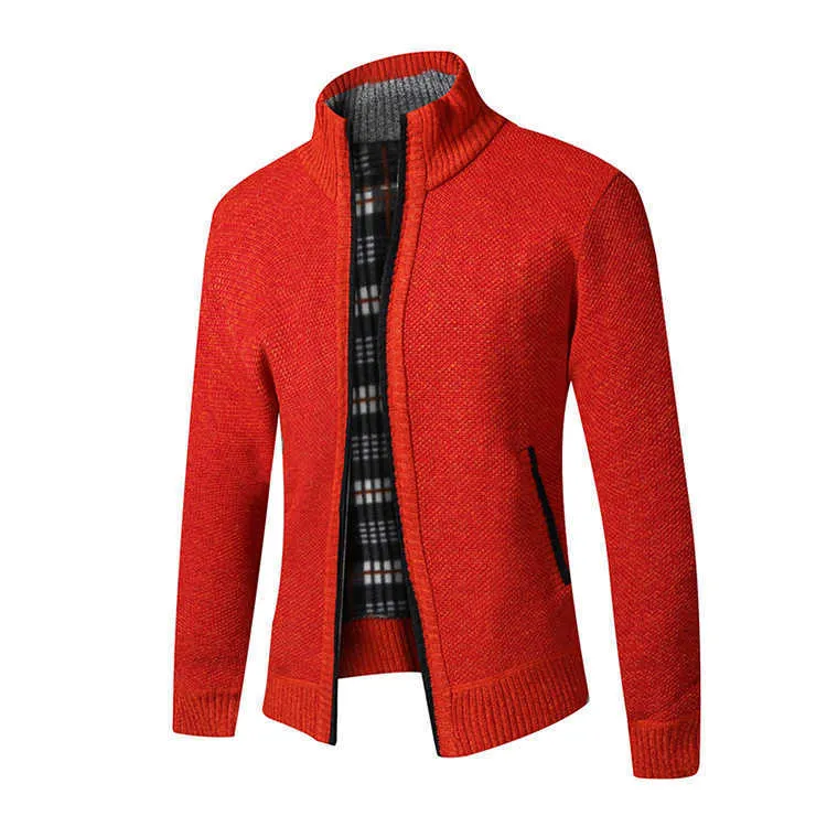 Hommes d'hiver épais affaires pull décontracté manteaux Cardigan hommes Slim Fit tricots vêtements d'extérieur chaud automne pull pull X0621