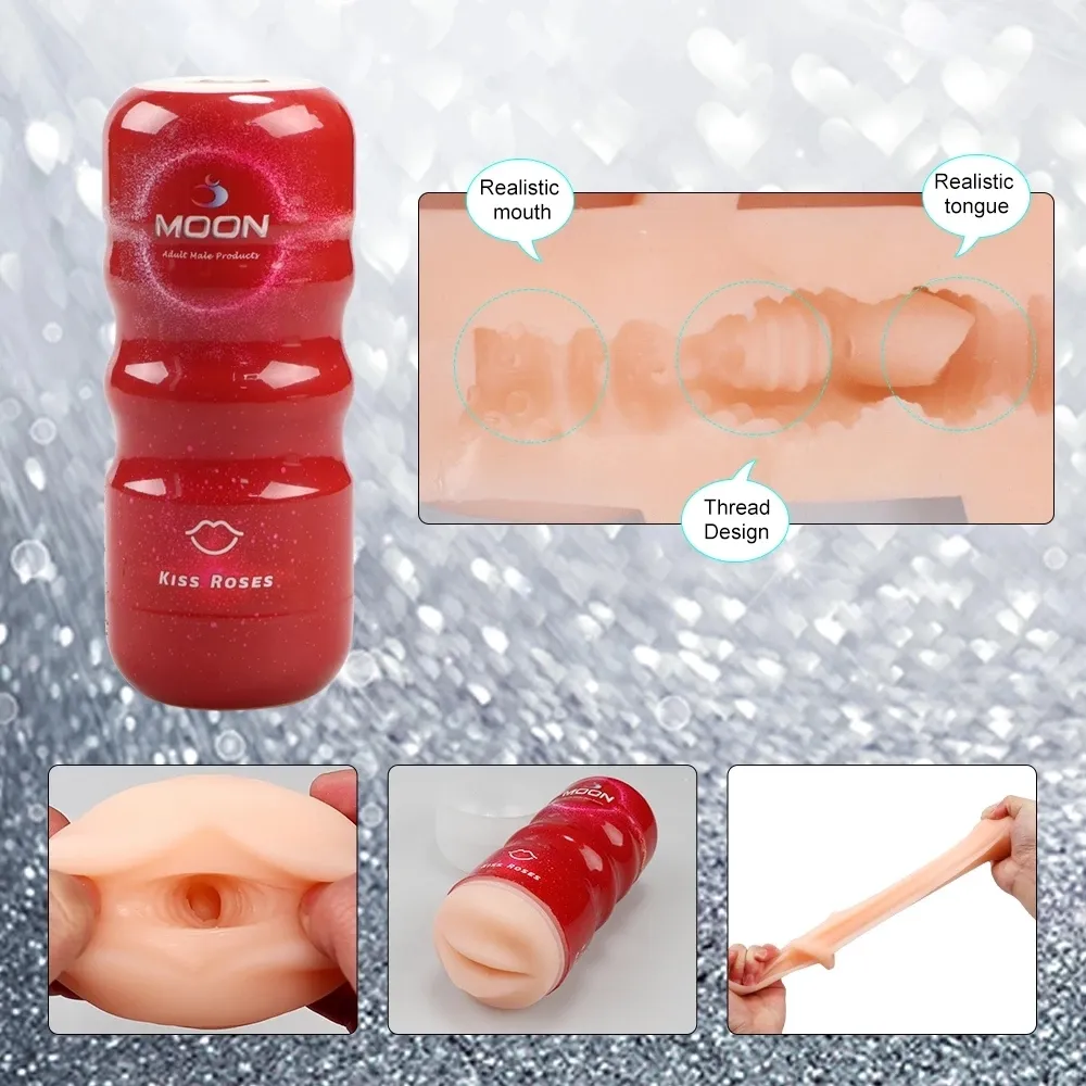 Vibrierende Masturbator Automatisch leistungsstarke Saugmasturbation Cup Anal Vagina Realistische Taschenschiffe männliche sexy Spielzeuge für MEN8640220