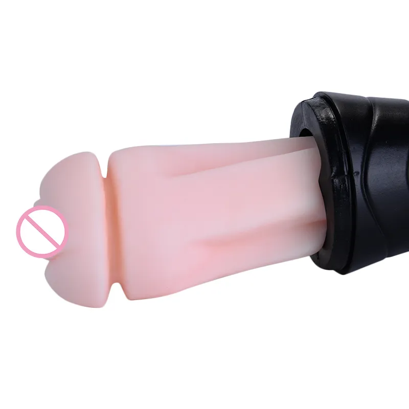 Male Masturbator Vibration Pocket Pussy Real Vagina Oral Masturbation Cup Flashlight Shape Man Adult Vagina Sex Toy for Men X2476663