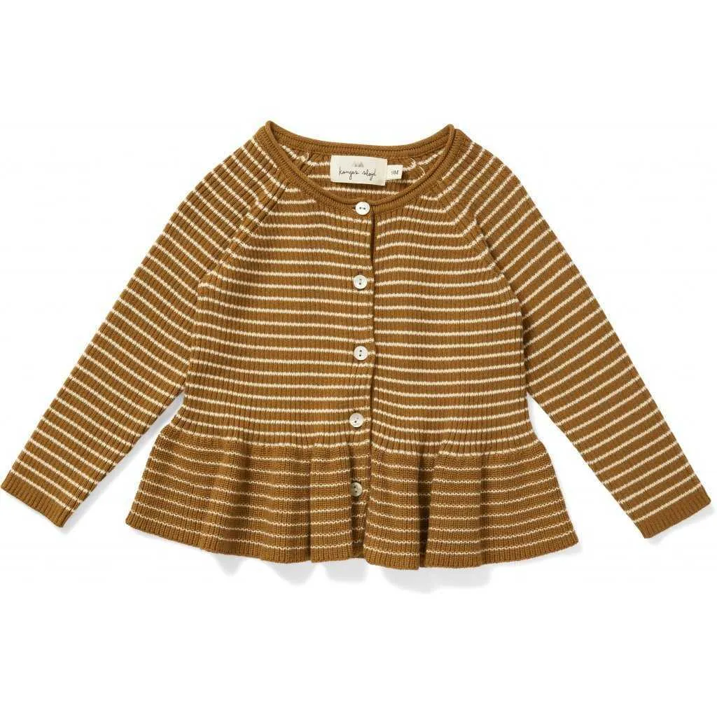 Toddler Sweaters 2021 Autumn Winter Konges Brand Kids Girl Knit Top Striped Children Boy Cardigans Sister Brother Macth Clothes Y1024