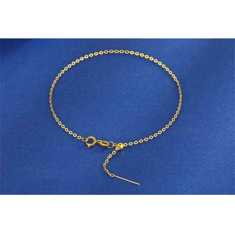 NYMPH – bracelet de cheville authentique 18K, pur AU750, jaune, blanc, or Rose, bijoux fins pour femmes, cadeau de luxe, J500