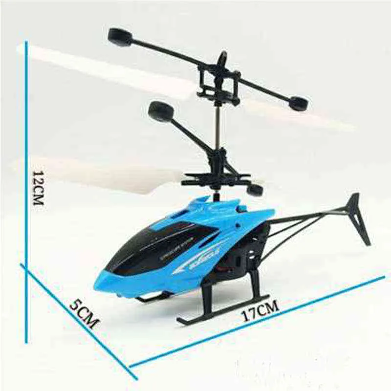 Giocattoli bambini Mini Drone RC Flying Helicopter Aircraft con luce LED a induzione a sospensione a sospensione bambini 211104