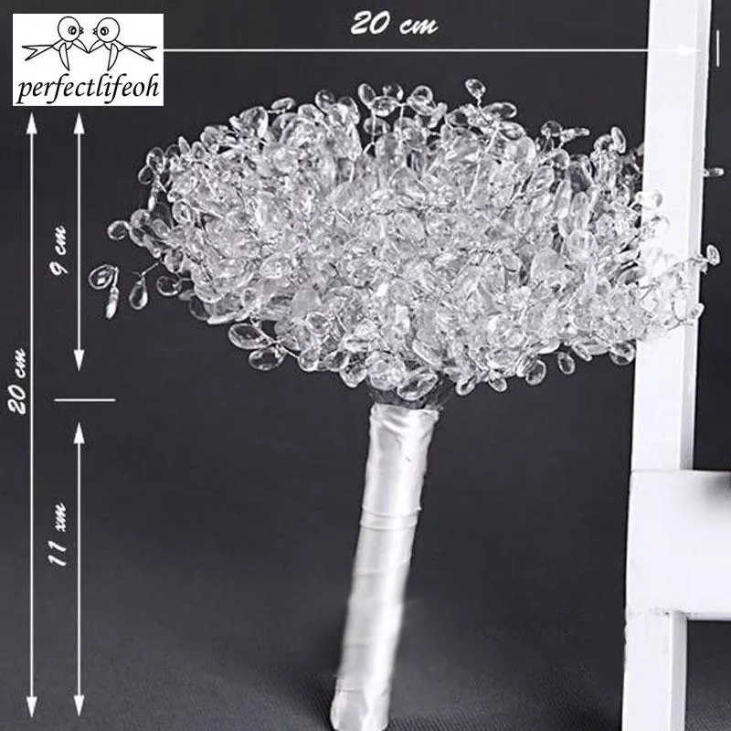 Wedding Flowers Perfectlifeoh Bouquet Bridal Holding Hands Crystal Boutique272T