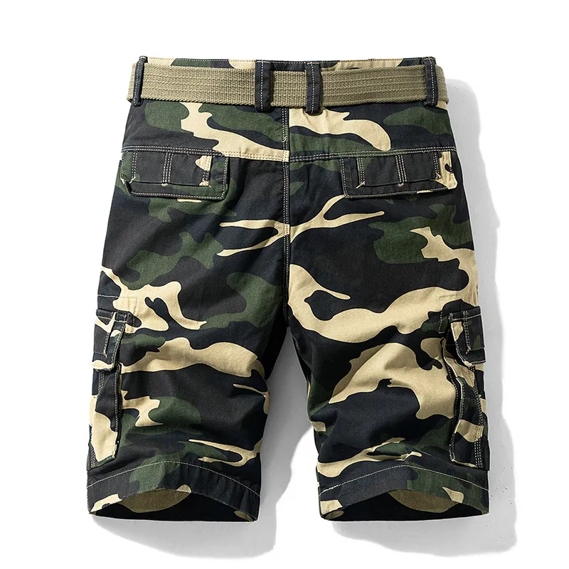 Chaifenko sommar last shorts män armé taktiska korta byxor lösa arbete avslappnad kamouflage militär