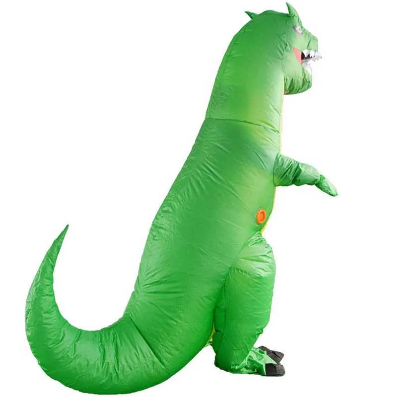 A2UB Halloween Supplies Party Costume Inflatable Dinosaur Blow Up Costumes Novelty Gag Toys Stage Party Prop for Kids Adults Q0910