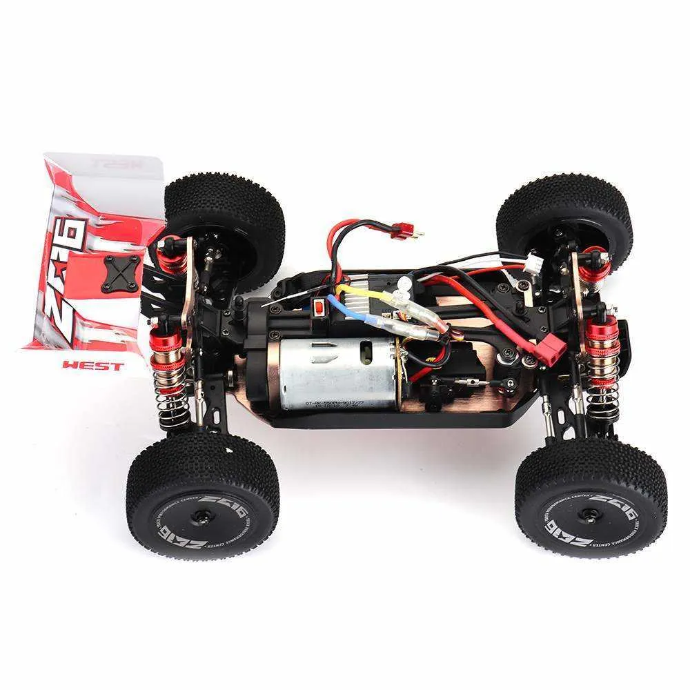 Wltoys 144001 114 24G 4WD Carros RC de corrida de alta velocidade Modelos de veículos 60kmh Duas baterias 74V 2600mAh Carro de controle remoto Modelo 220111372015