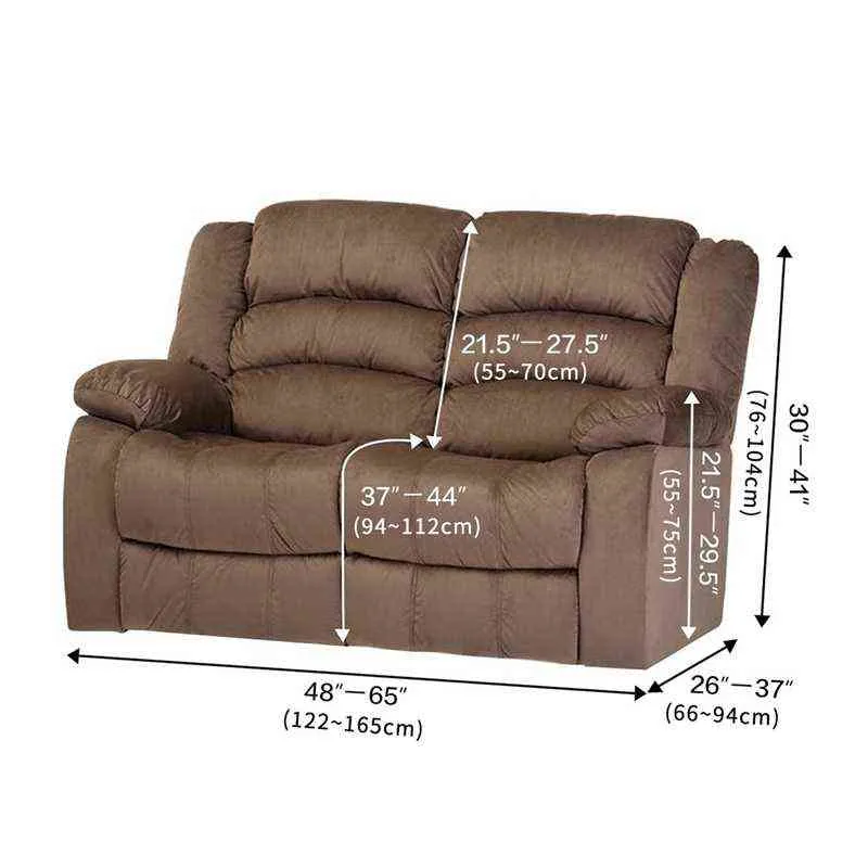 1/2/3 siège canapé housse de canapé élastique fauteuil inclinable tout compris Relax fauteuil protecteurs étui de Massage 211116