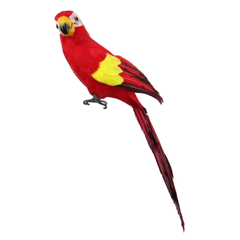 Pieces Multi-Color Fake Parrot Bird Feathered Figure Office Decors Garden Decorations306l