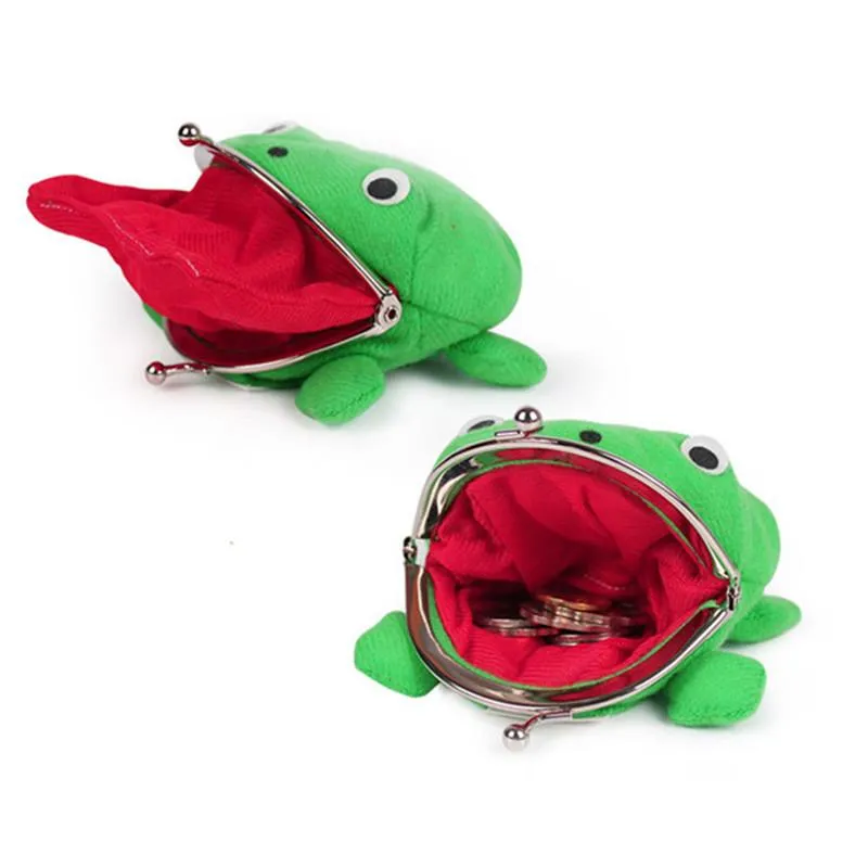 Party Favor Mini portefeuille pour enfants Cartoon Animal Frog Style Plus Velours Mode Mignon Porte-Monnaie Faveurs Année Cadeaux De Noël Pour K2293