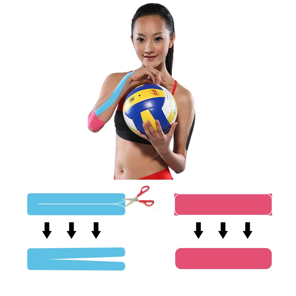 Kinesiotape fisioterapia Relif cinta estiramiento facial belleza cinta tenis voleibol vendaje elástico Protector de rodilla