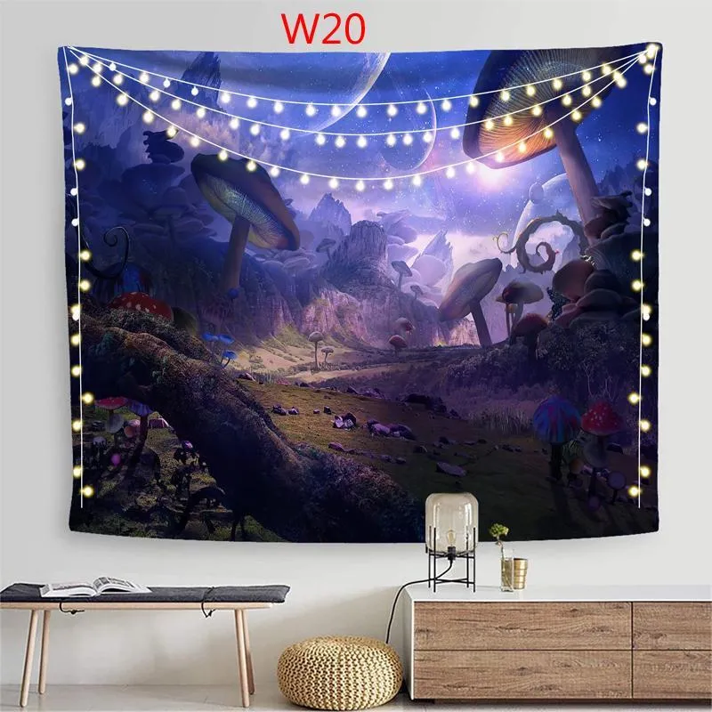 Hem Textil Tapestry Byxor Flock Hängande Tyg Bakgrund Vägg Hangande Walls Decoration Blanket Mandala Tapestries 3D Utskrift Hookahs