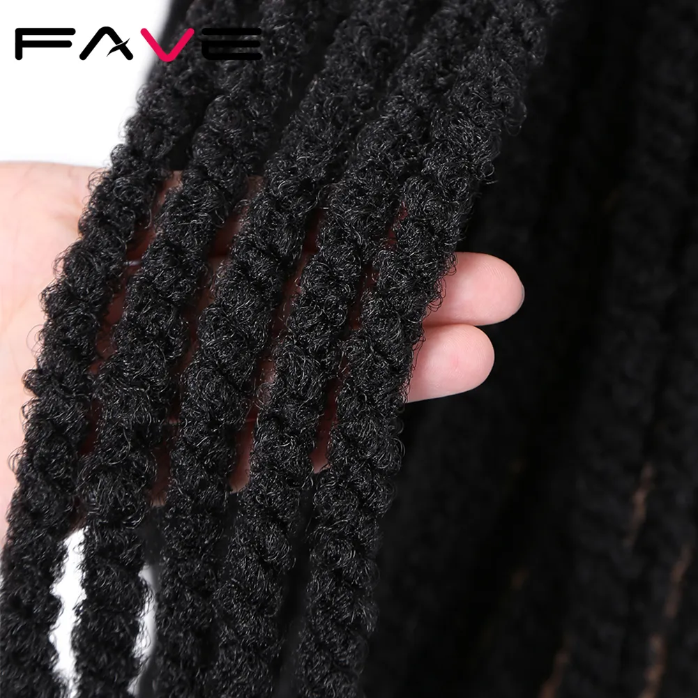 Faux Locs Crochet Twist Twist Twitment Hair Dreadlock Perruques synthétiques pour femmes noires et hommes sans glutilité Afro-Americanfactory Direct