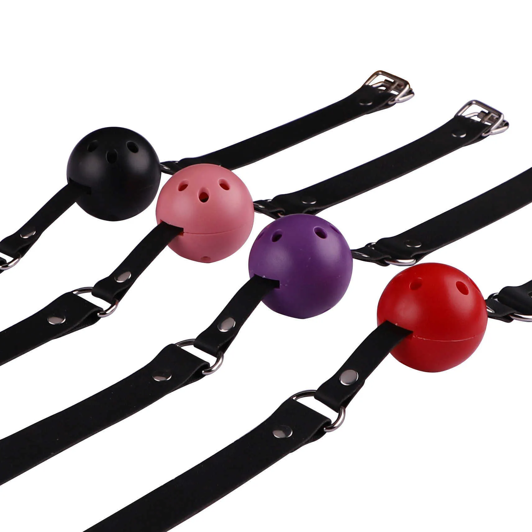 Adult Games Ball BDSM Bondage Restraints Open Mouth Breathable Sexy Ball Harness Strap Gag Sex Tools For Couples P0816