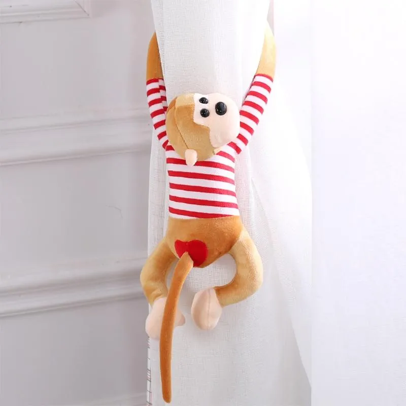 Other Home Decor Soft Cartoon Long Arm Monkey Plush Toys Curtain Binding Comfort Playmate Kids Creative Christmas Birthday Gifts D244d