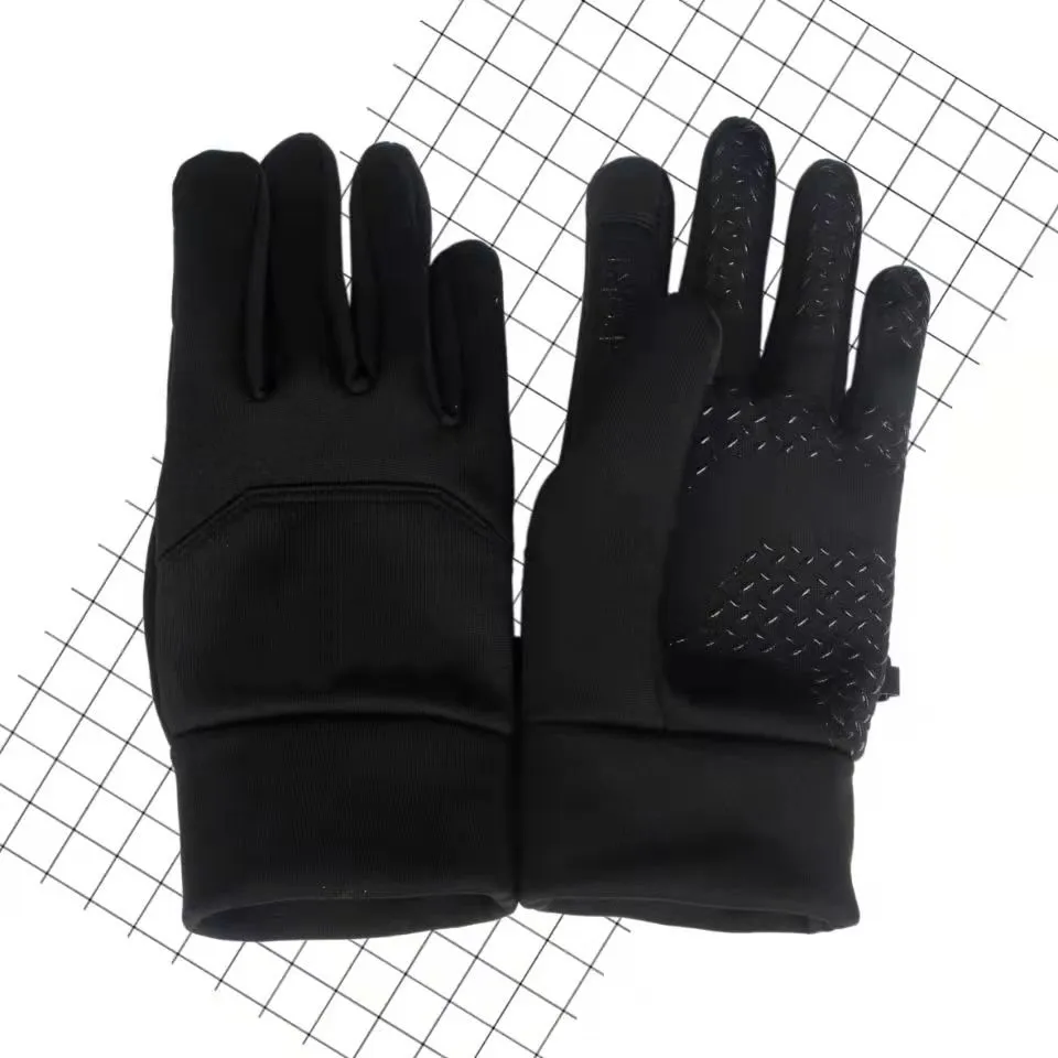 Luvas de tela de toque de dedo completo quentes ao ar livre para homens mulheres inverno à prova de vento impermeável antiderrapante engrossado à prova de frio condução glove206c