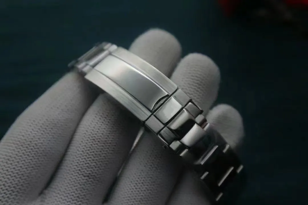 Montre homme style business 40 mm cadran gris automatique mécanique verre Hardlex modèle classique boucle pliante fermoir montre-bracelet 165-2242i