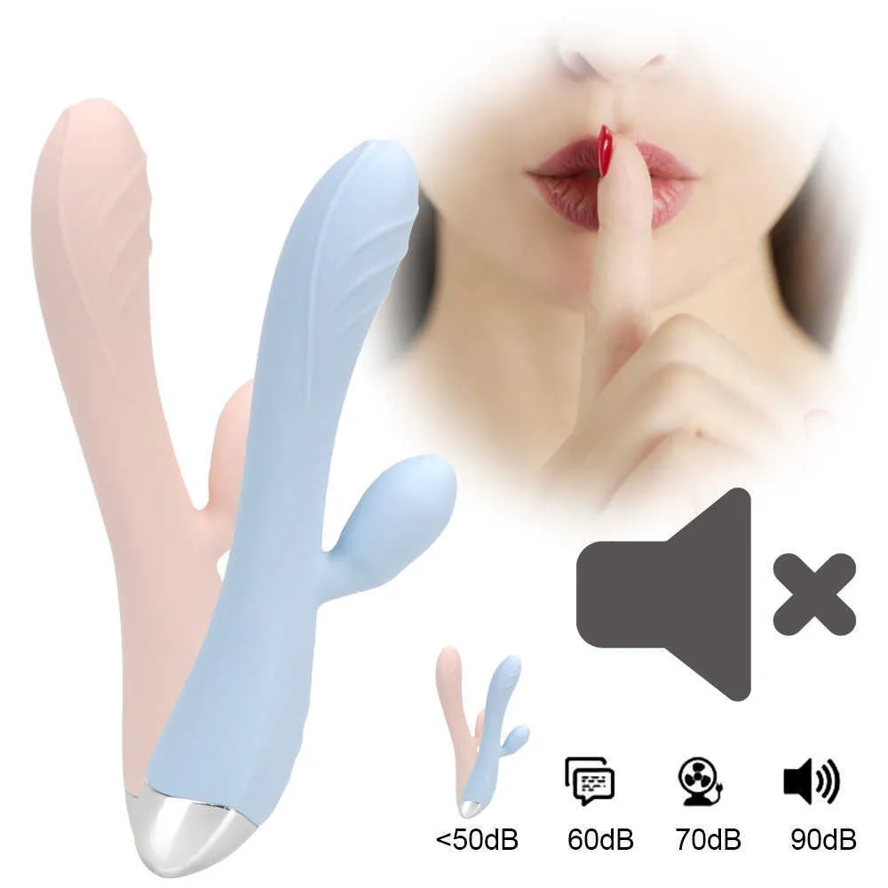Massage artiklar Vuxna produkter Sexiga leksaker för kvinnor 10 Frekvens G Spot Clitoris Stimulator Dildo Vibrator Wand Dual Motor5894724