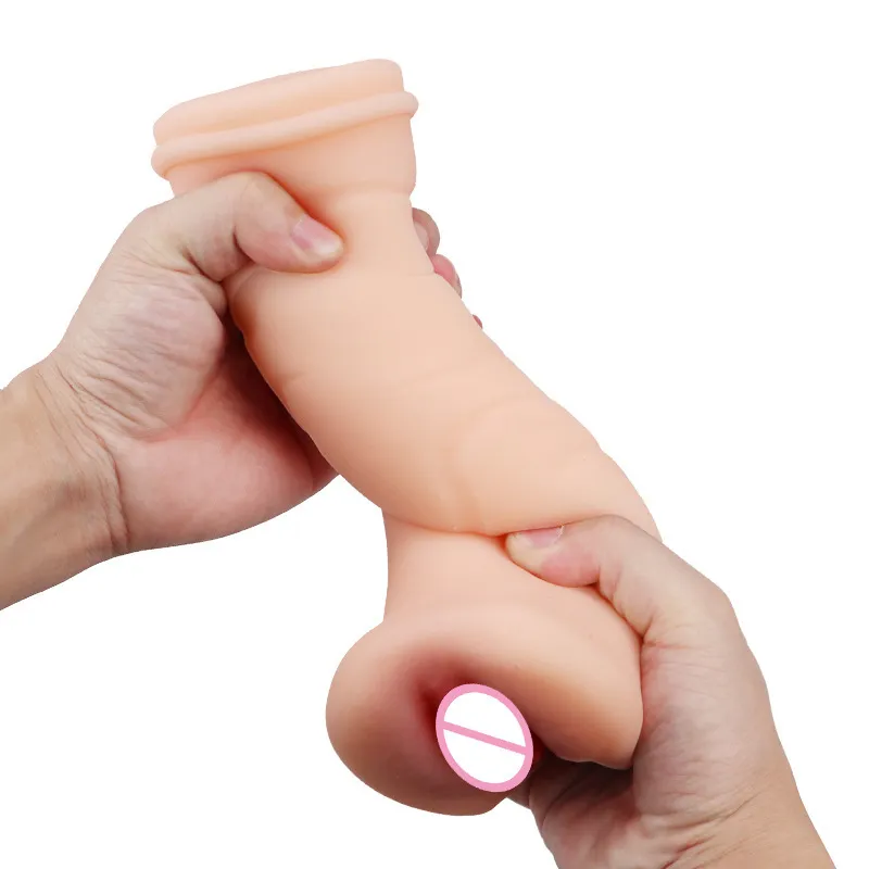 Giocattoli del sesso maschile Gel morbido Masturbatore maschile Vagina realistica Torso anale Figa tascabile Vagina in silicone realistico Giocattolo adulti X0320