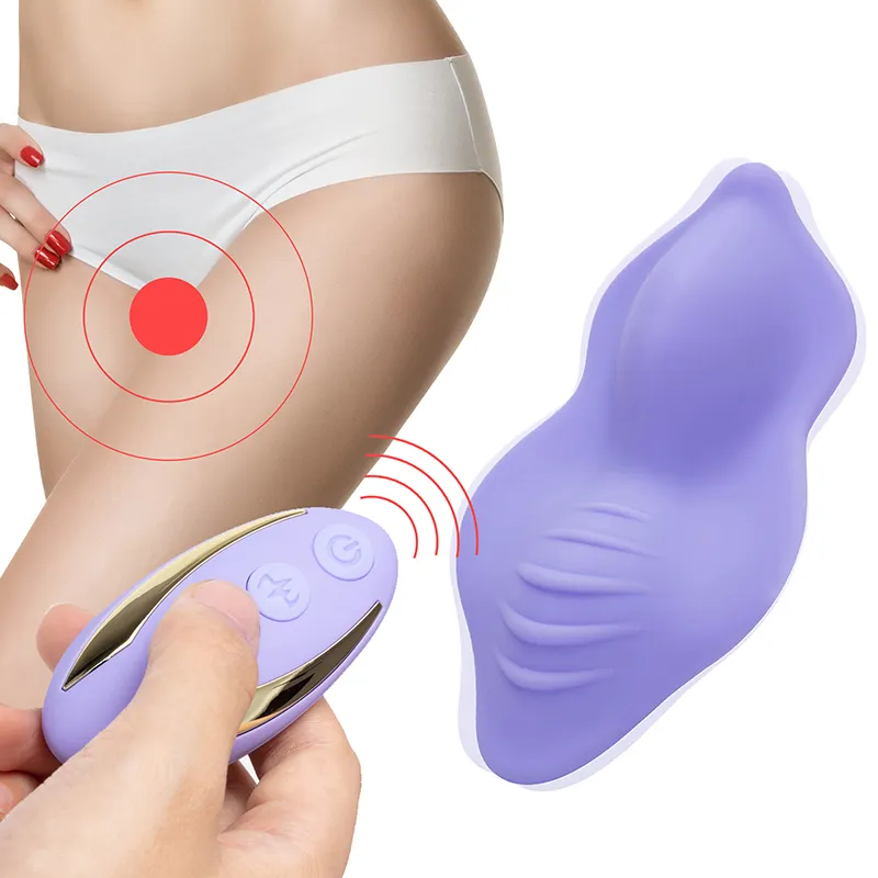 Vibratore slip indossabile con mutandine telecomandate senza fili Vibrazione stimolatore clitorideo invisibile Giocattoli sessuali donne Coppie Q0320