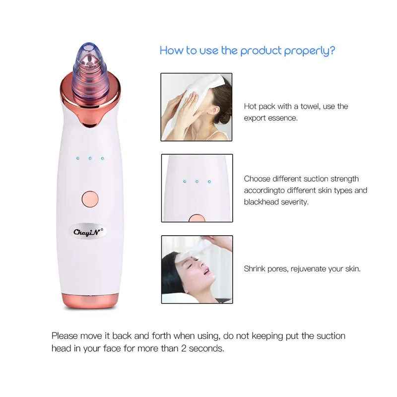 Multifunktion Vakuumsugrengöring Massager Blackhead Dead Skin Borttagning Face Whitening Pore Deep Ctor 31 26