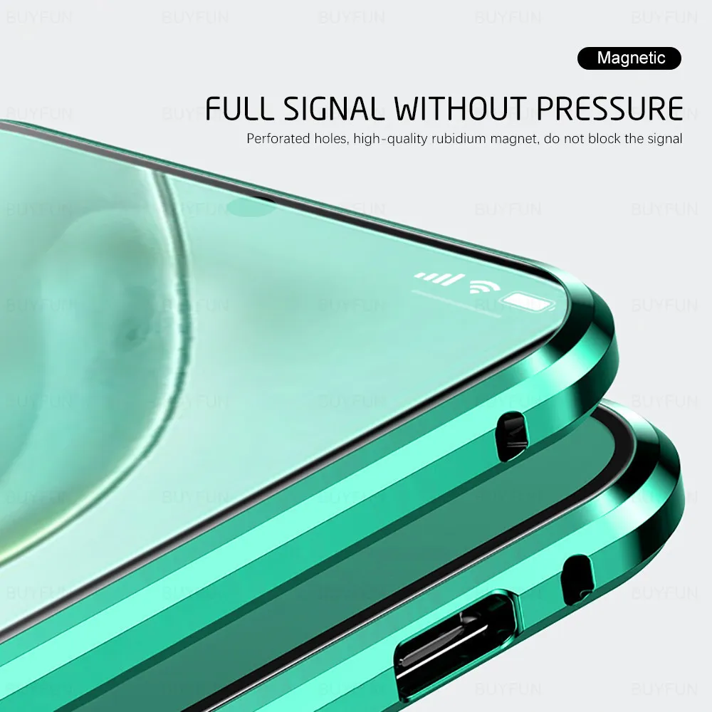 360 ° Magnetiska flipfodral för Xiaomi Mi 10T Pro 5G Double Side Tempered Glass Phall Cover Xiomi Mi10T 10TPRO 10 T Skydd Coque5139623