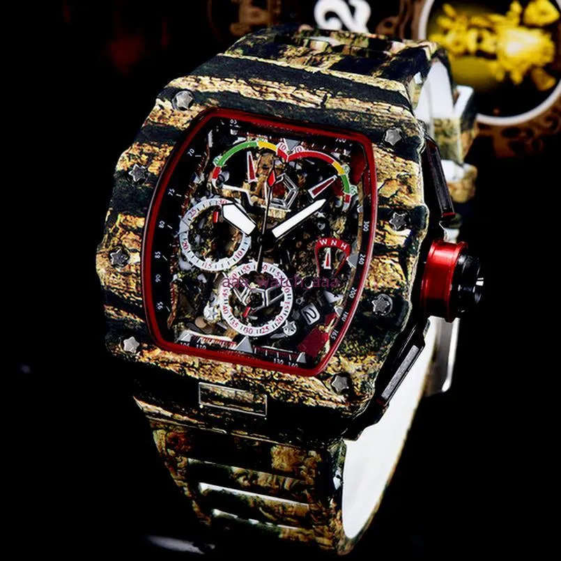 7-7 ens montre de luxe montres bracelet en silicone montre de créateur de mode sport quartz horloge analogique Relogio Masculino 2021333f